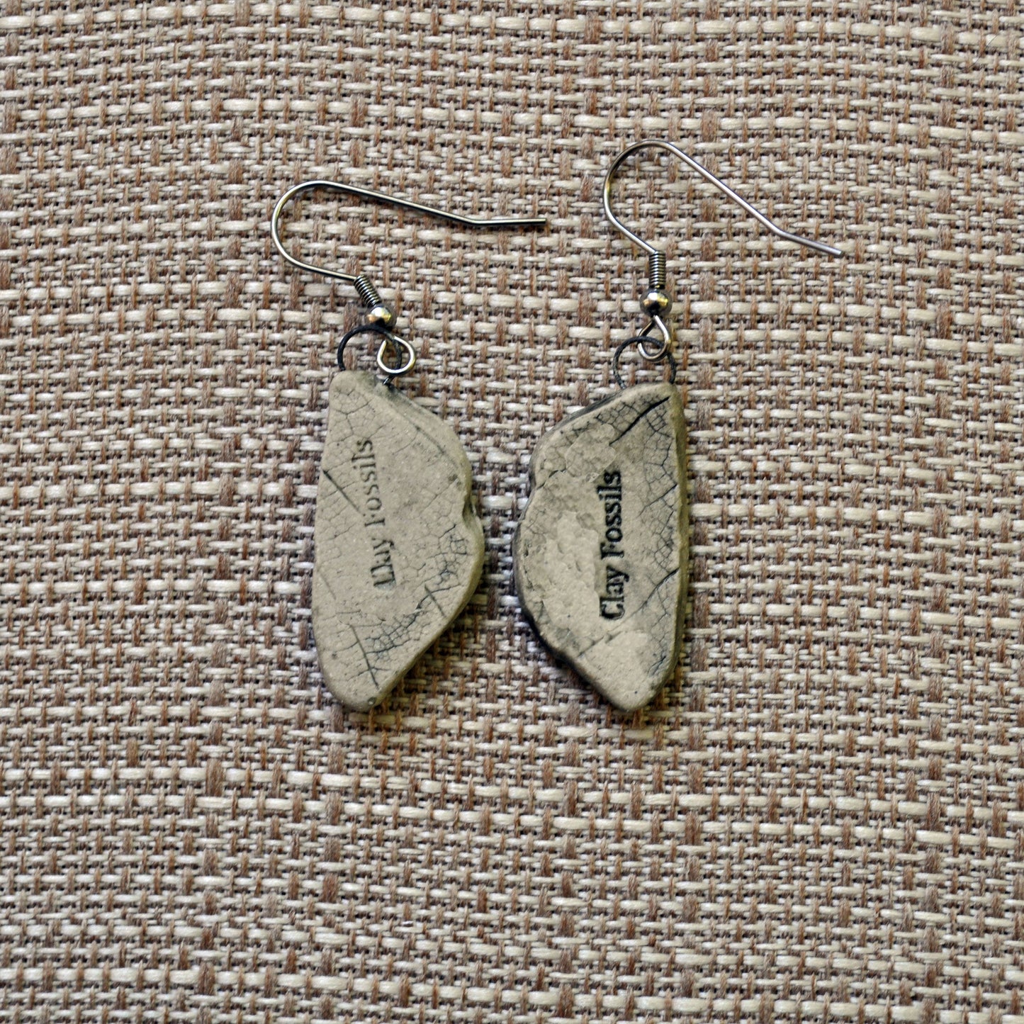 Earrings, Porcelain Butterfly Wings