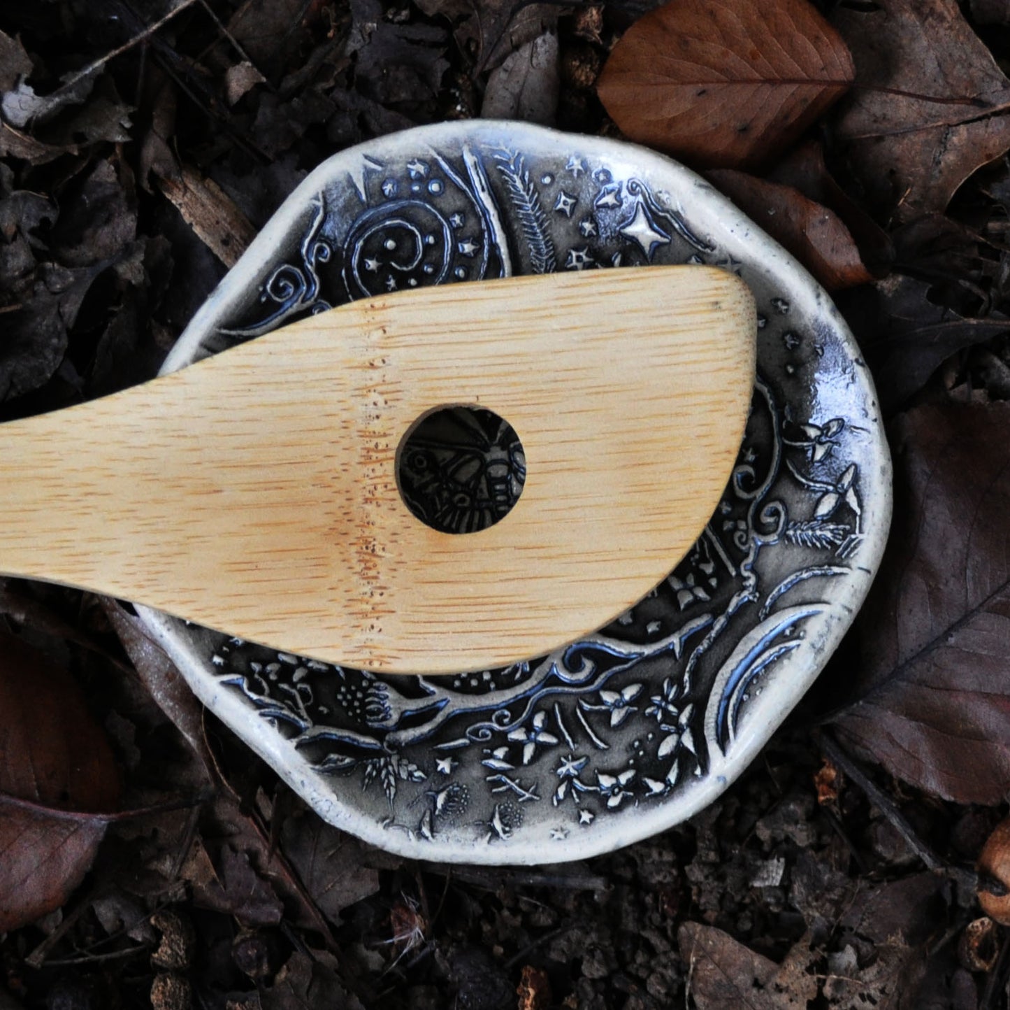 Butterfly Garden, Spoon Rest, Soap Dish in Black