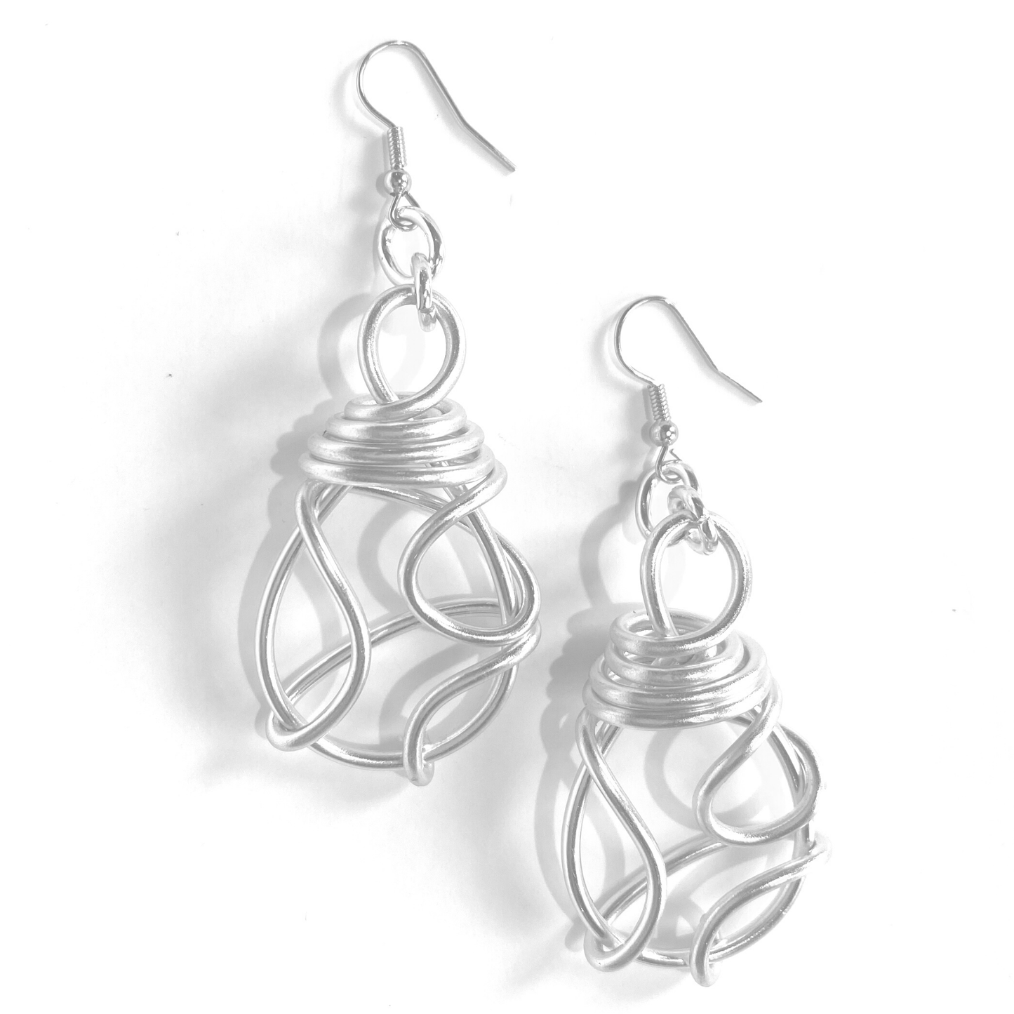 WNJ Knotted Aluminum Earrings on white.webp